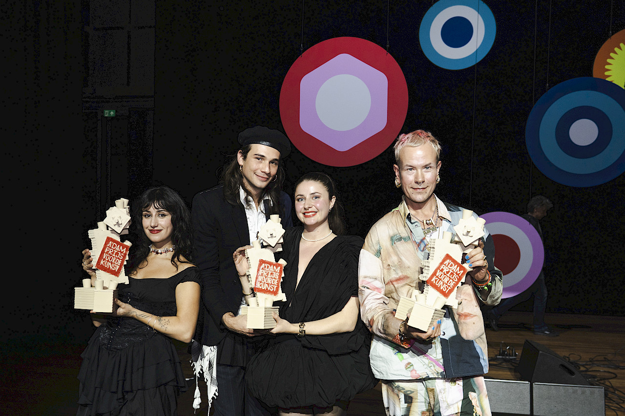 Vlnr: Naaz, The Patchwork Family, Bas Kosters. Foto: Jasmijn Hoogmolen